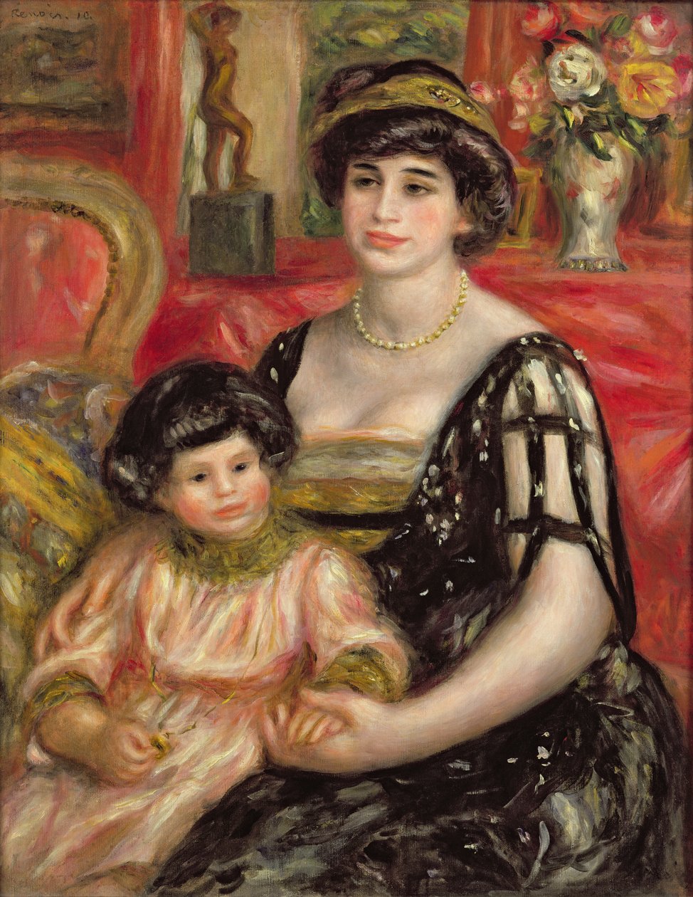 Madame Josse Bernheim-Jeune and her Son Henry, 1910 by Pierre Auguste Renoir