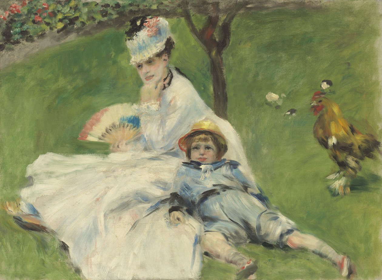 Madame Monet and Her Son, 1874 by Pierre Auguste Renoir