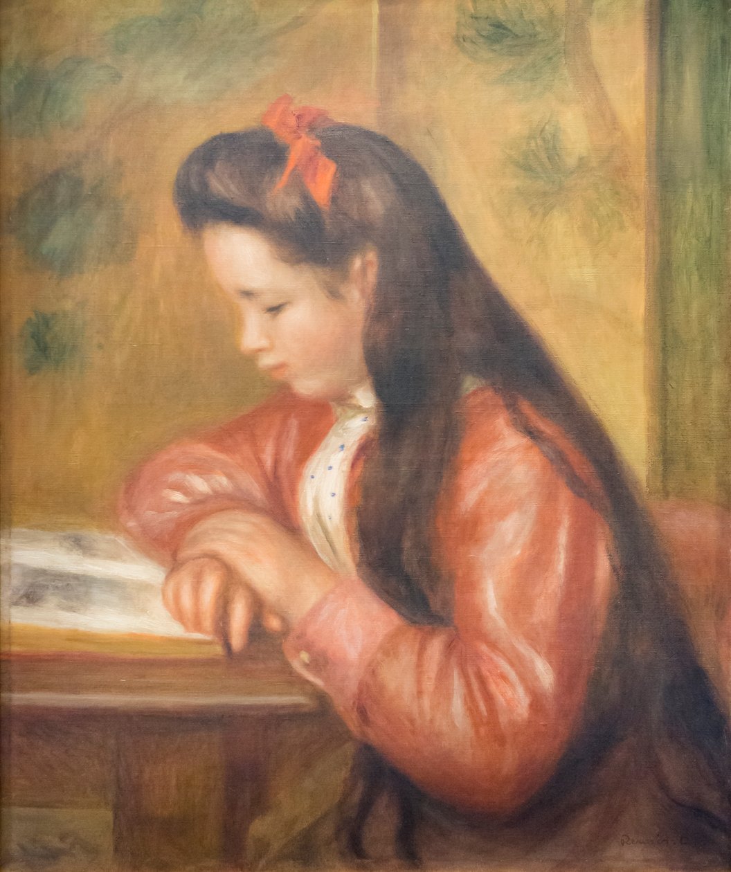 Mademoiselle Genevieve Caillebotte, the future Madame Chardeau by Pierre Auguste Renoir