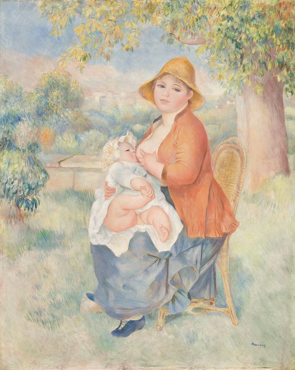 Maternity or Woman Nursing Her Child (Madame Renoir and Her Son) by Pierre Auguste Renoir
