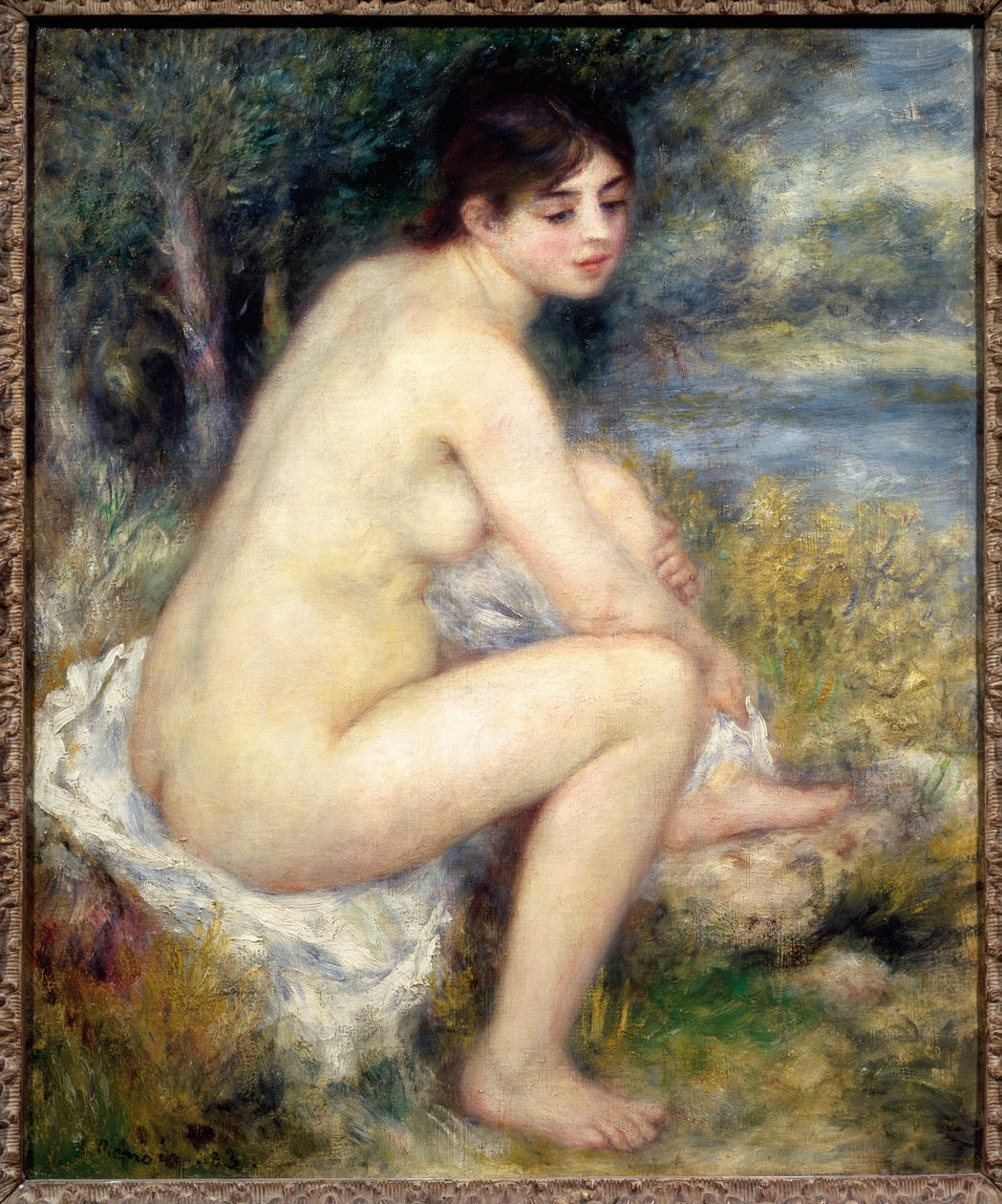 Naked Woman in a Landscape by Pierre Auguste Renoir