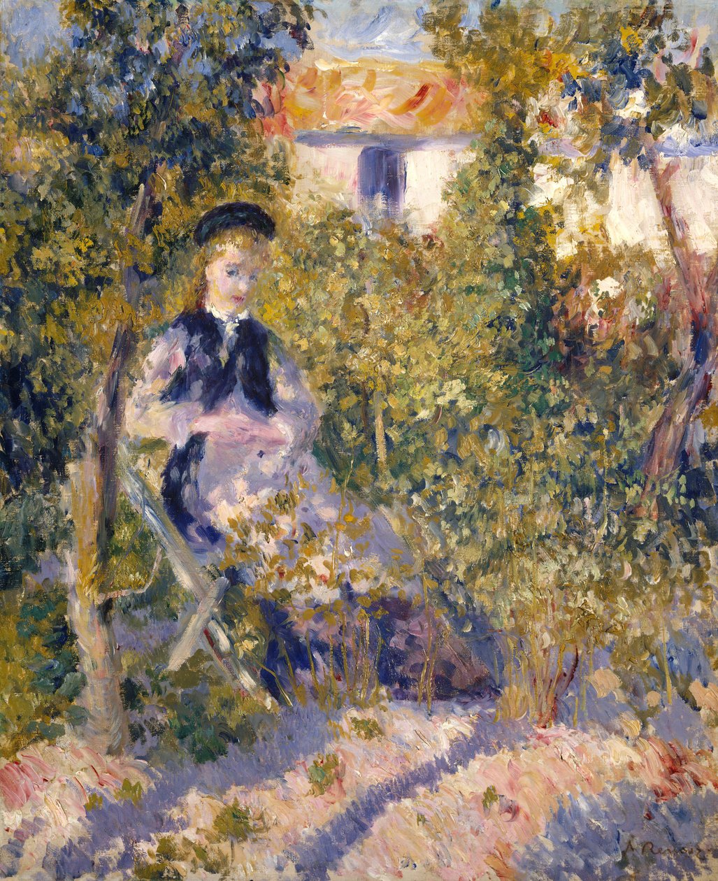 Nini in the Garden Nini Lopez by Pierre Auguste Renoir