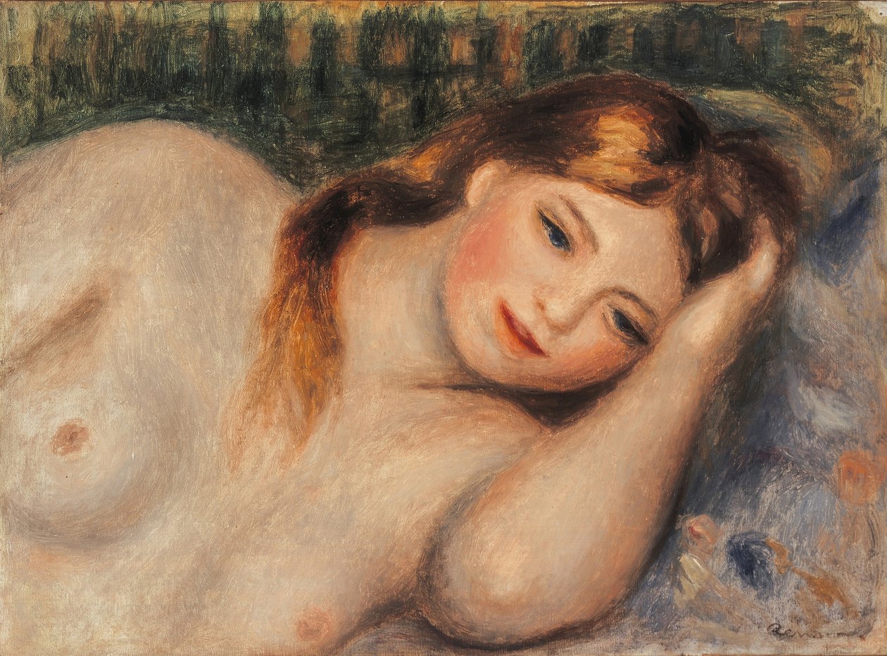 Young Girl Lying in Bust, 1905 by Pierre Auguste Renoir