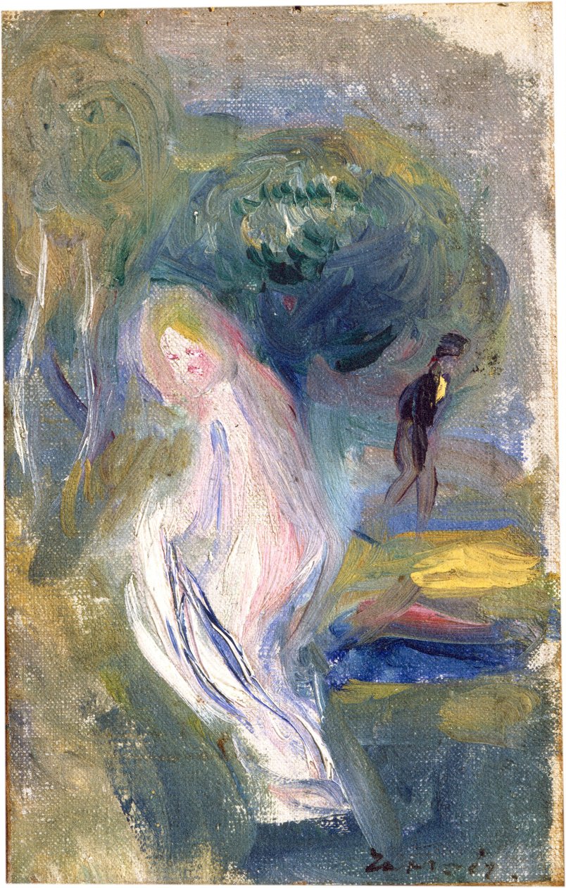 Nude with Figure in Background by Pierre-Auguste Renoir