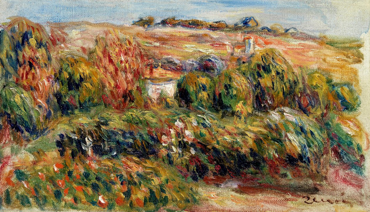 Landscape in Provence (France) by Pierre Auguste Renoir