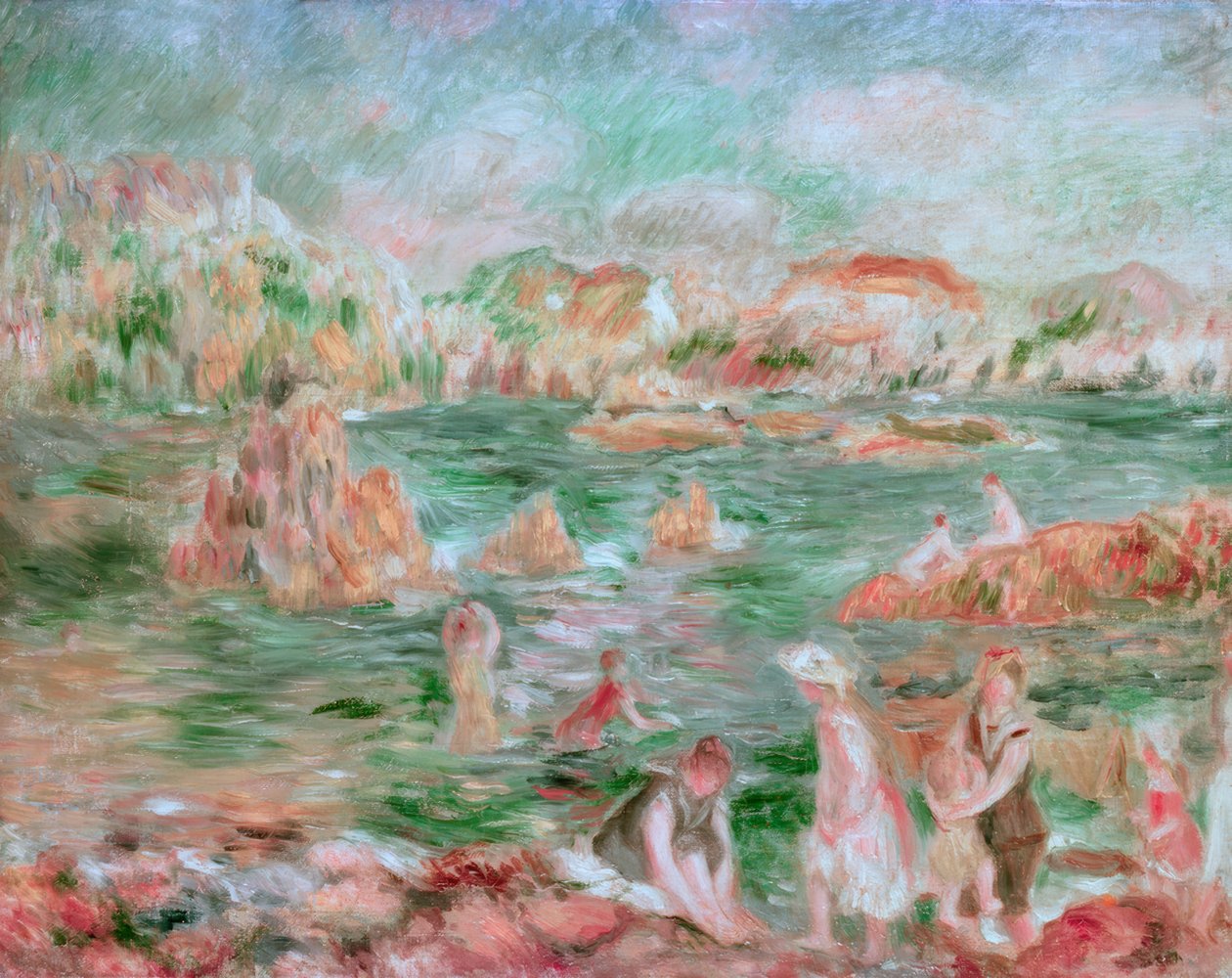 Beach of Guernsey by Pierre Auguste Renoir