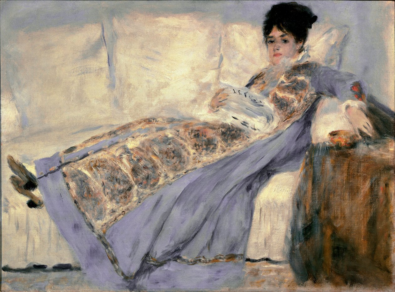 Portrait of Madame Monet (Camille Madame Monet Who Reads the Newspaper 