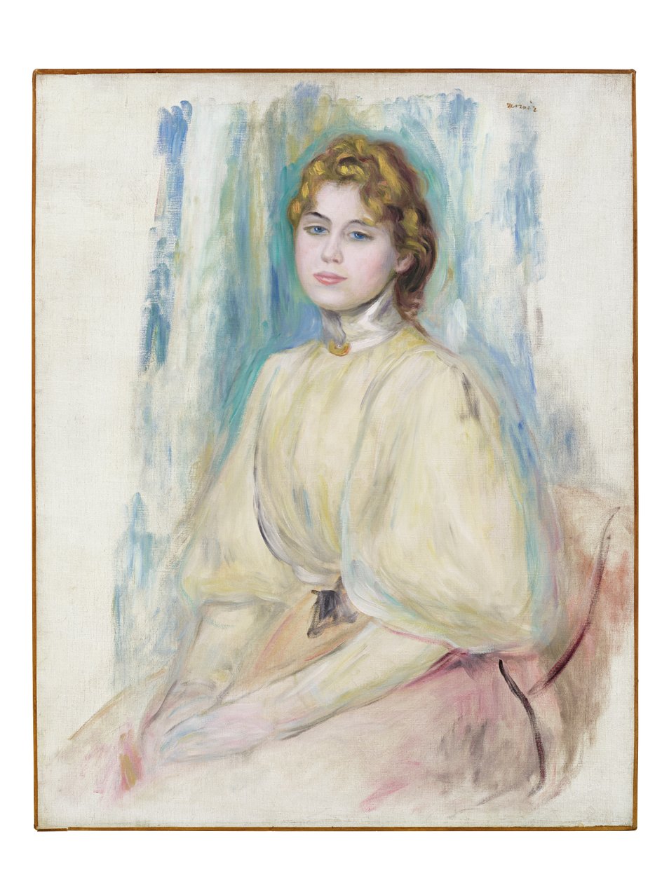 Portrait of Mademoiselle Yvonne Lerolle by Pierre Auguste Renoir