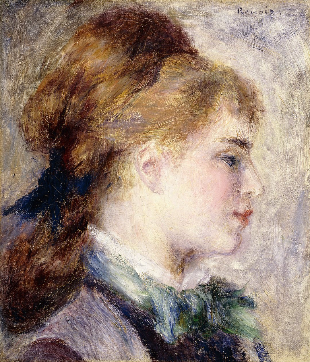 Portrait of Nina Lopez by Pierre Auguste Renoir