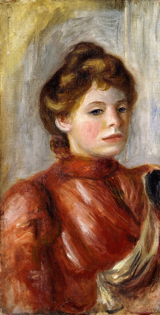 Portrait of Woman by Pierre Auguste Renoir