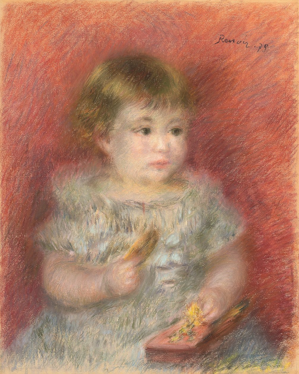Portrait of a Baby (Lucien Daudet) by Pierre Auguste Renoir
