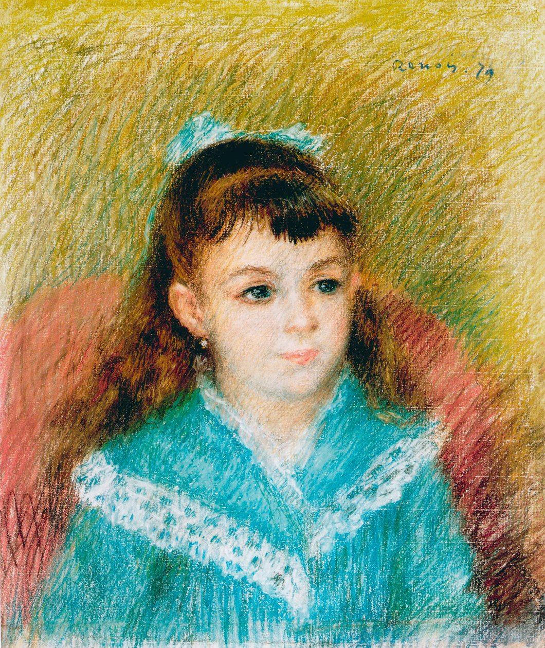 Portrait of a Young Girl Elisabeth Maître by Pierre Auguste Renoir