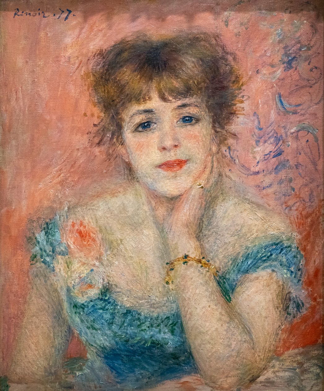 Portrait of the Actress Jeanne Samary by Pierre Auguste Renoir
