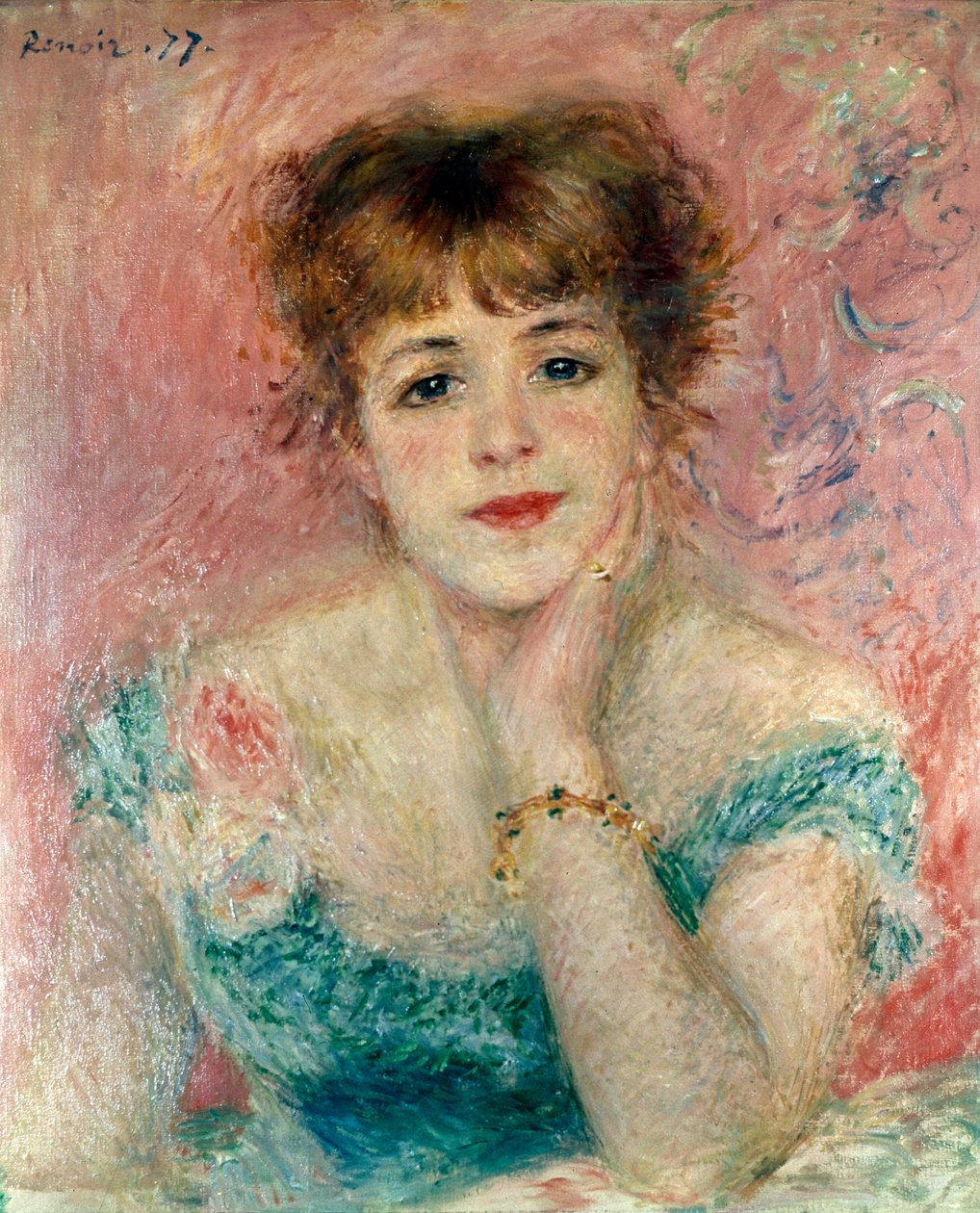 Portrait of the Actress Jeanne Samary, 1877 by Pierre Auguste Renoir