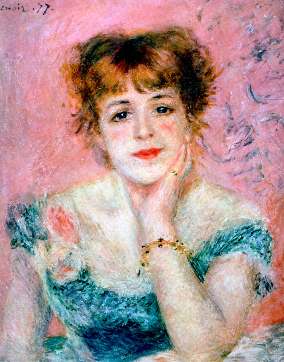 Portrait of the Actress Jeanne Samary, 1878 by Pierre Auguste Renoir