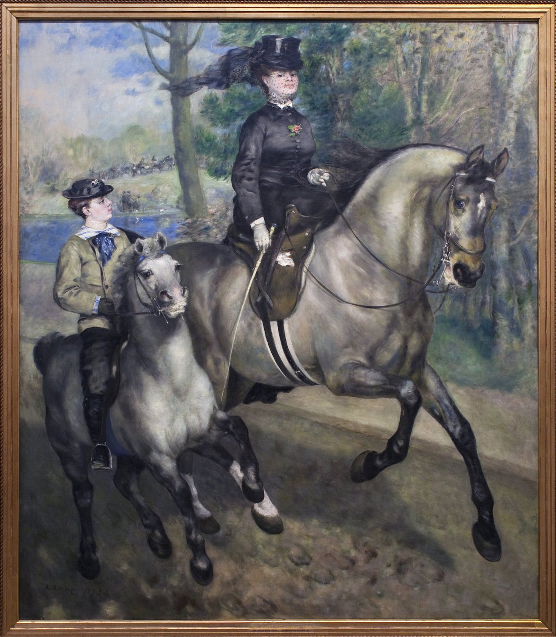 Riding at the Bois de Boulogne by Pierre Auguste Renoir