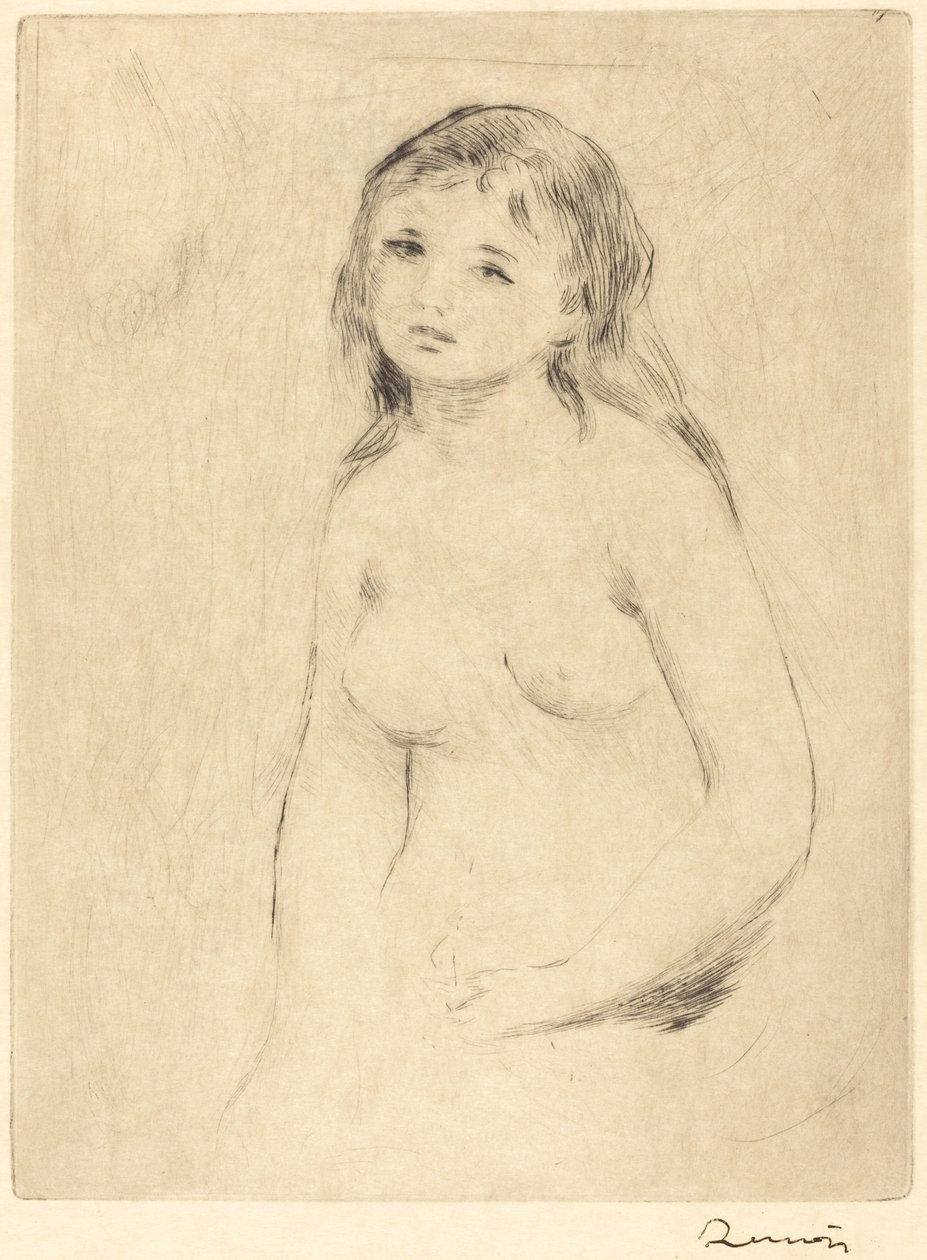 Study for a Bather, late 19th-early 20th century by Pierre Auguste Renoir