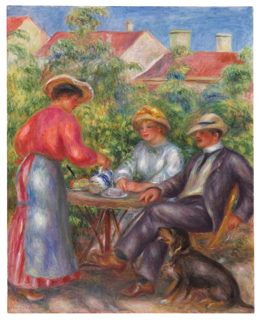 The Cup of Tea, or The Garden, c.1906-07 by Pierre Auguste Renoir