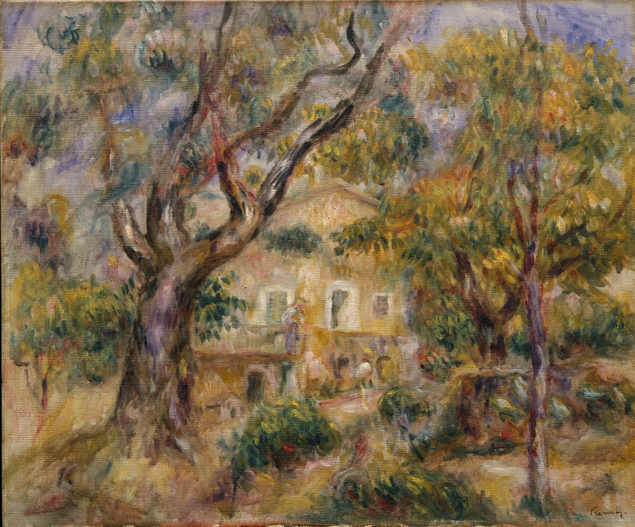 The Farm at Les Collettes, Cagnes by Pierre Auguste Renoir