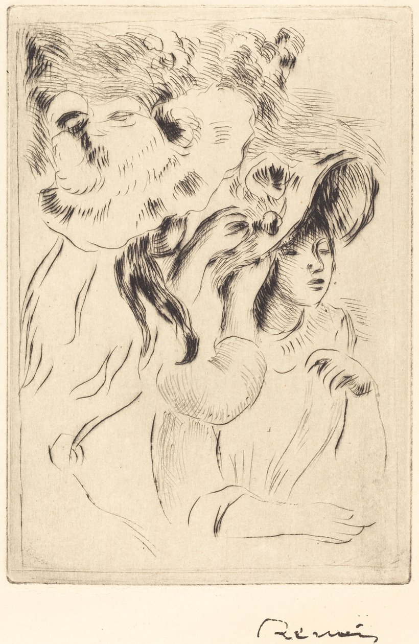 The Hat Pin by Pierre Auguste Renoir