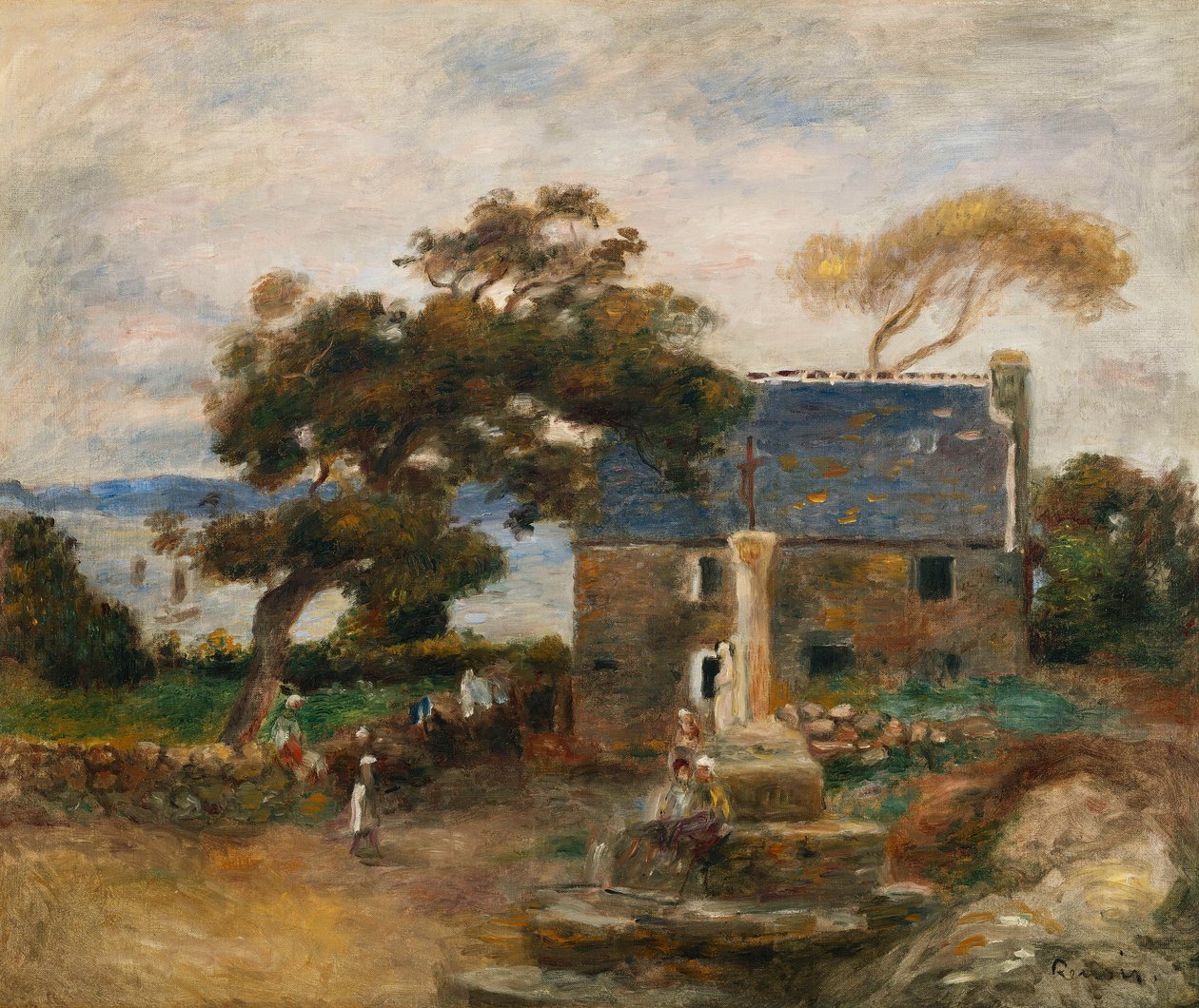Treboul, near Douardenez, Brittany by Pierre Auguste Renoir