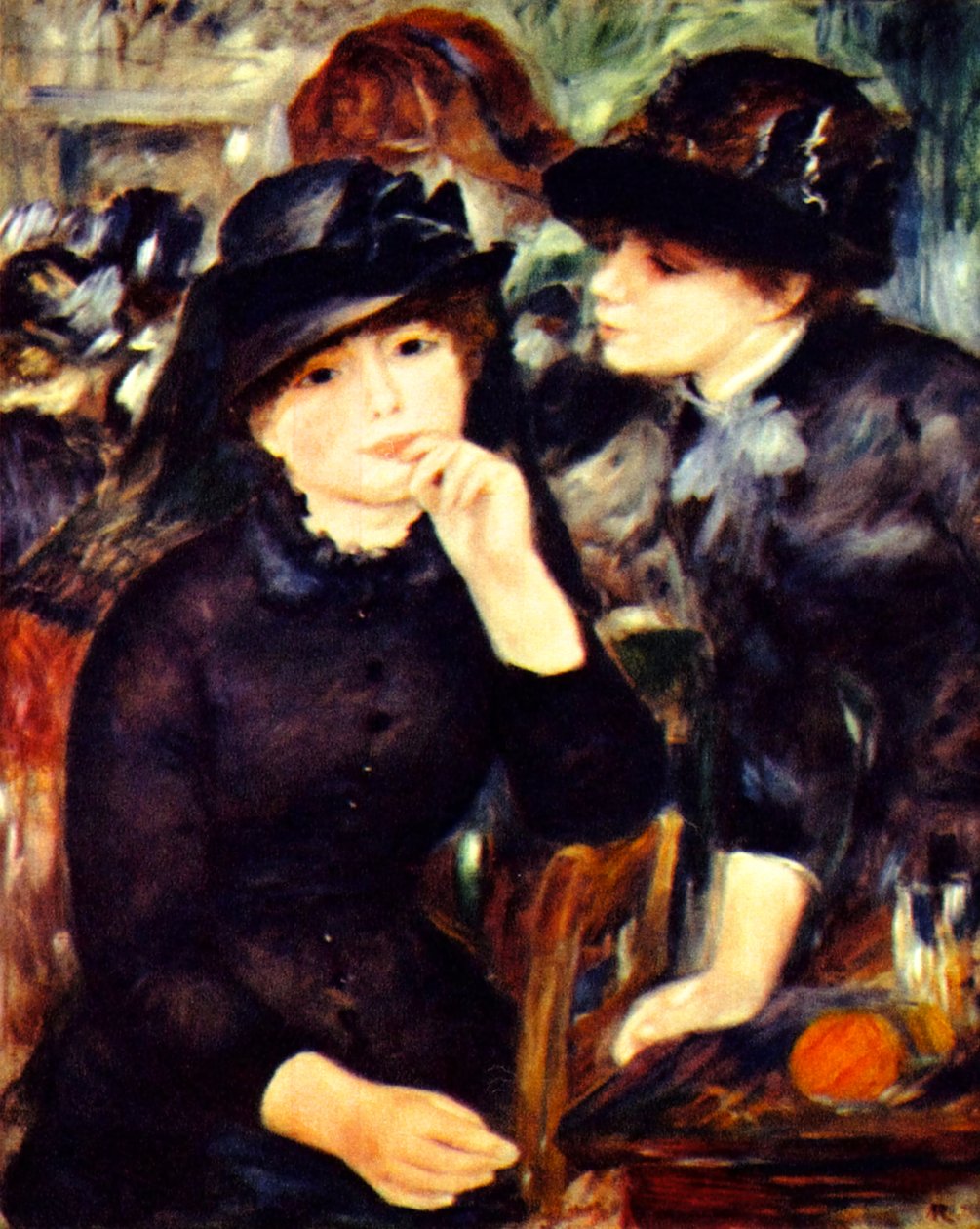 Two Girls in Black by Pierre Auguste Renoir