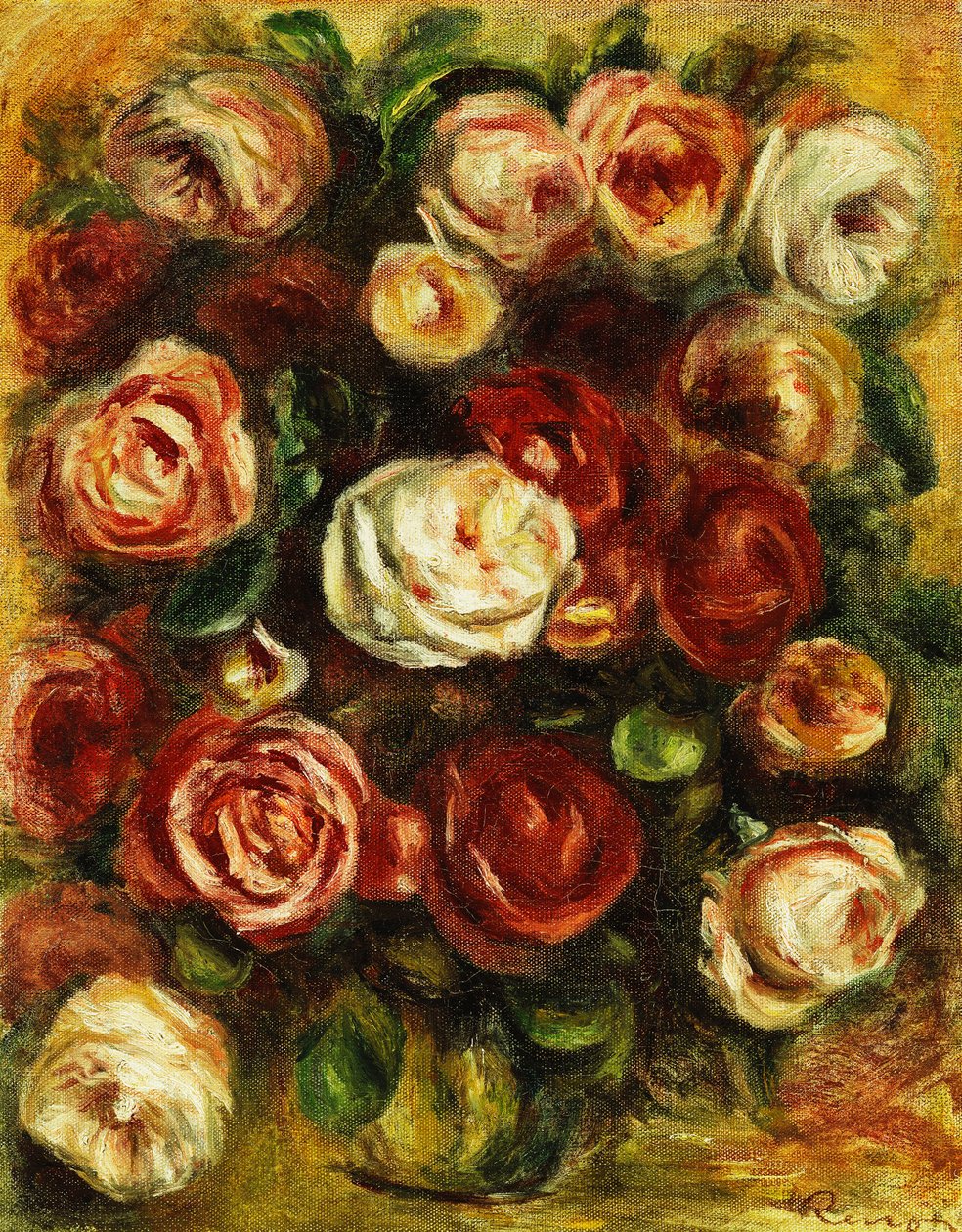 Vase of Roses by Pierre Auguste Renoir