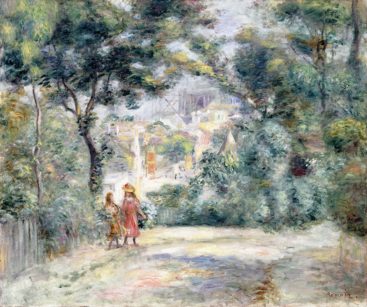 View of Sacre-Coeur by Pierre-Auguste Renoir