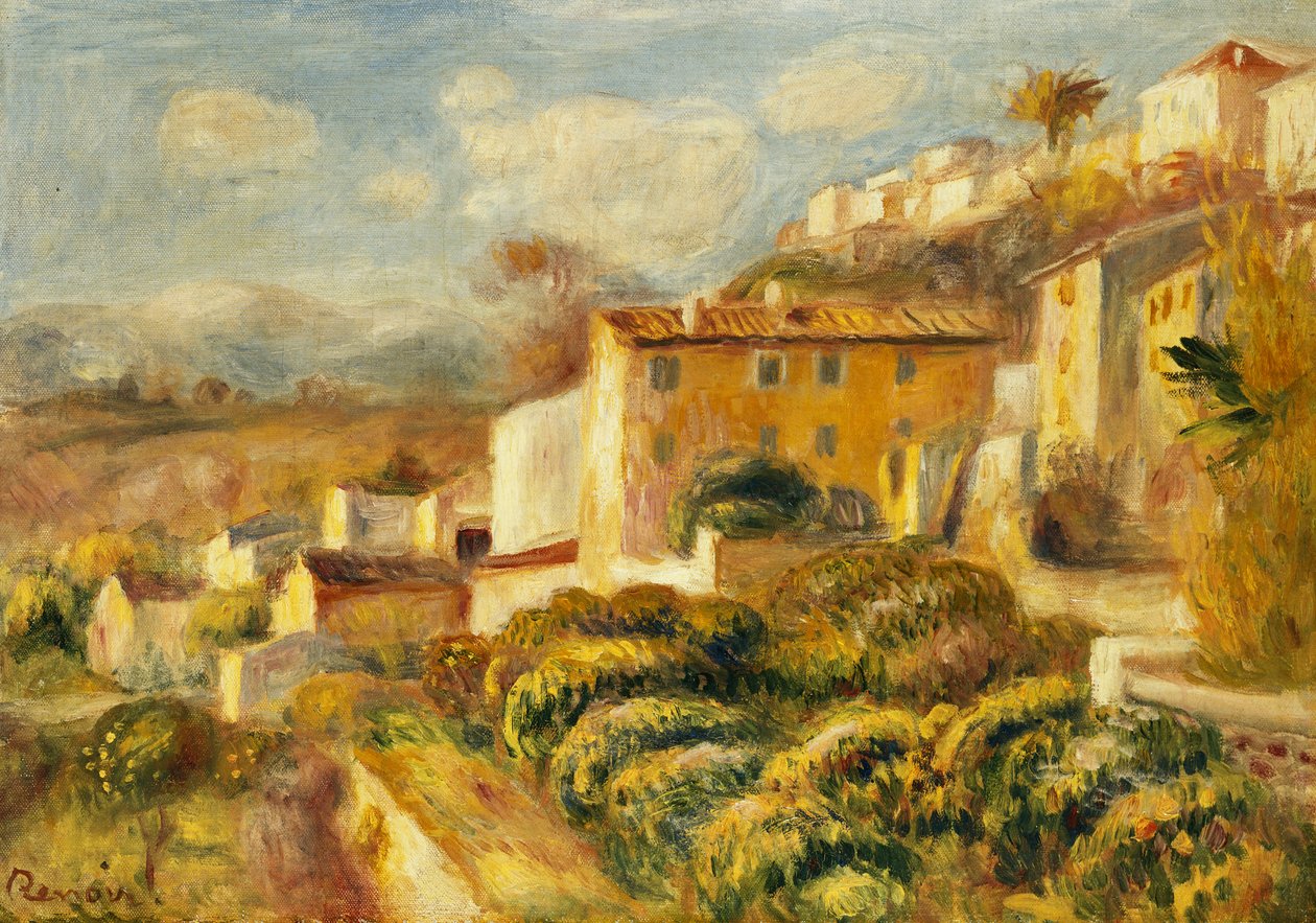 View of the Post Office, Cagnes by Pierre Auguste Renoir