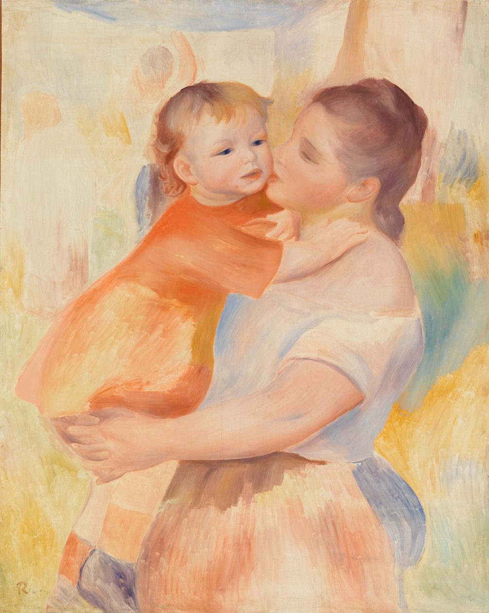 Washerwoman and Child by Pierre Auguste Renoir