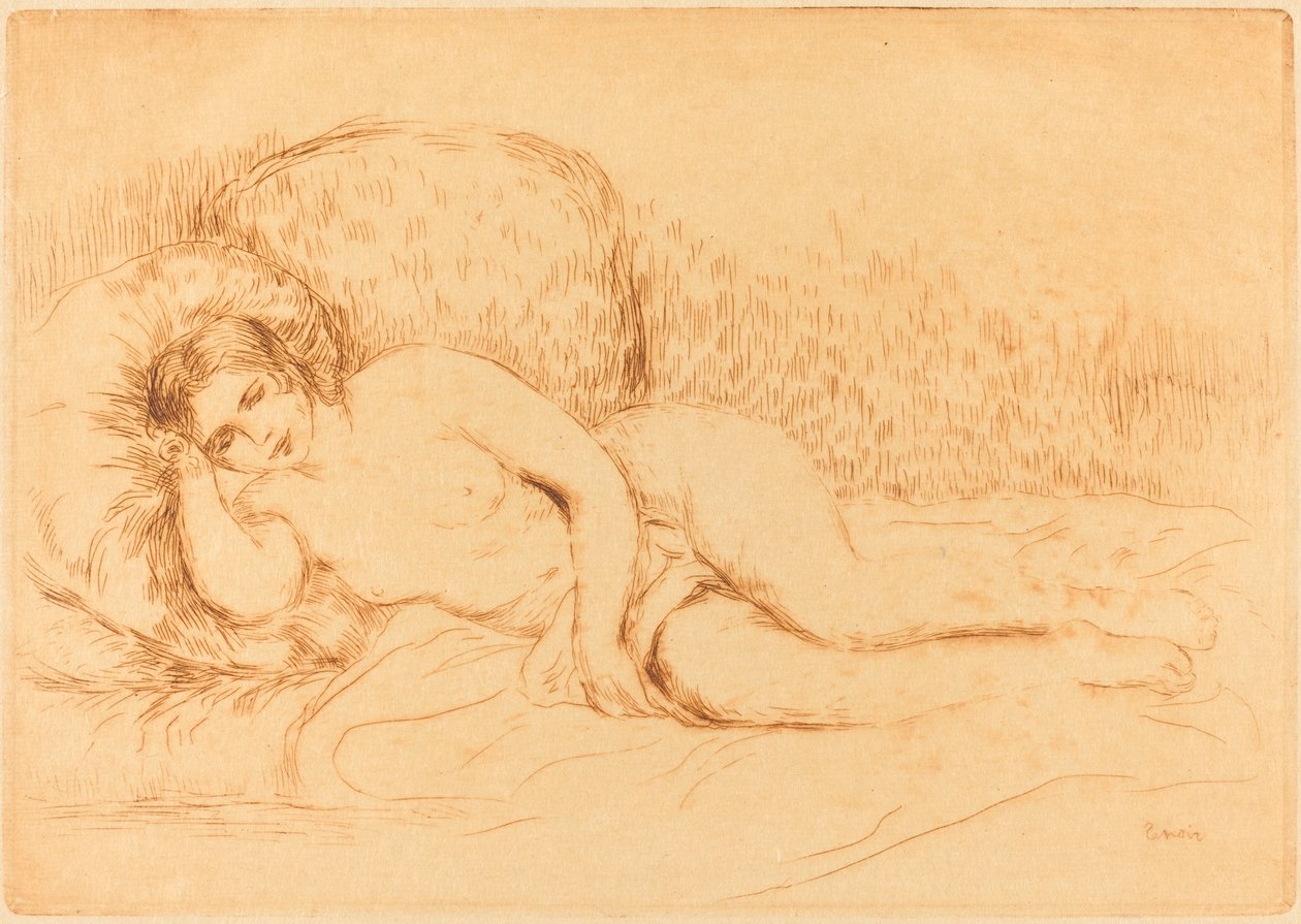 Woman Reclining by Pierre Auguste Renoir