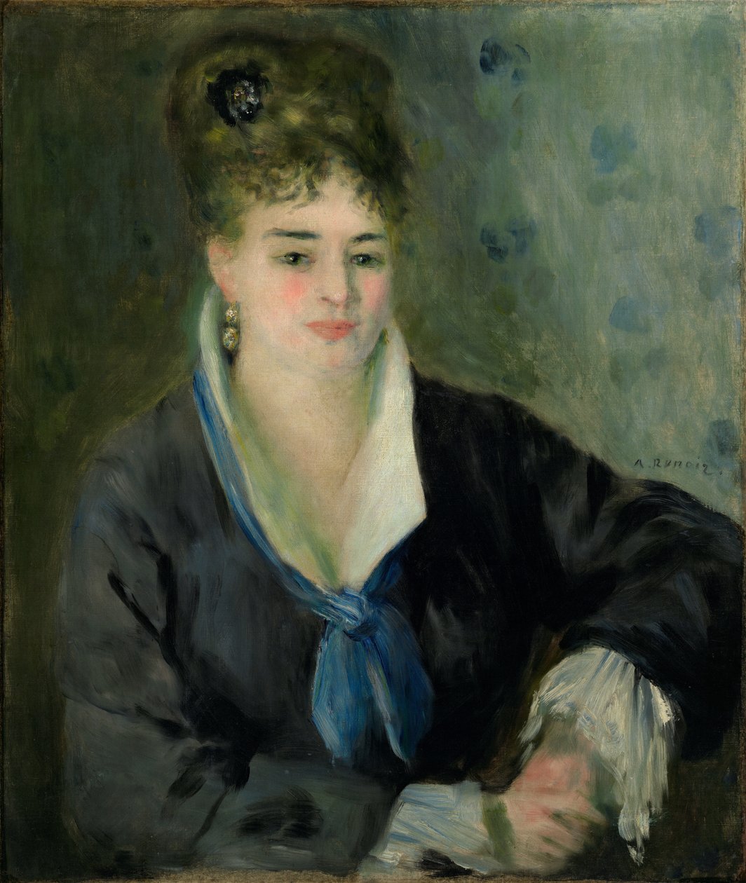 Woman in Black by Pierre Auguste Renoir
