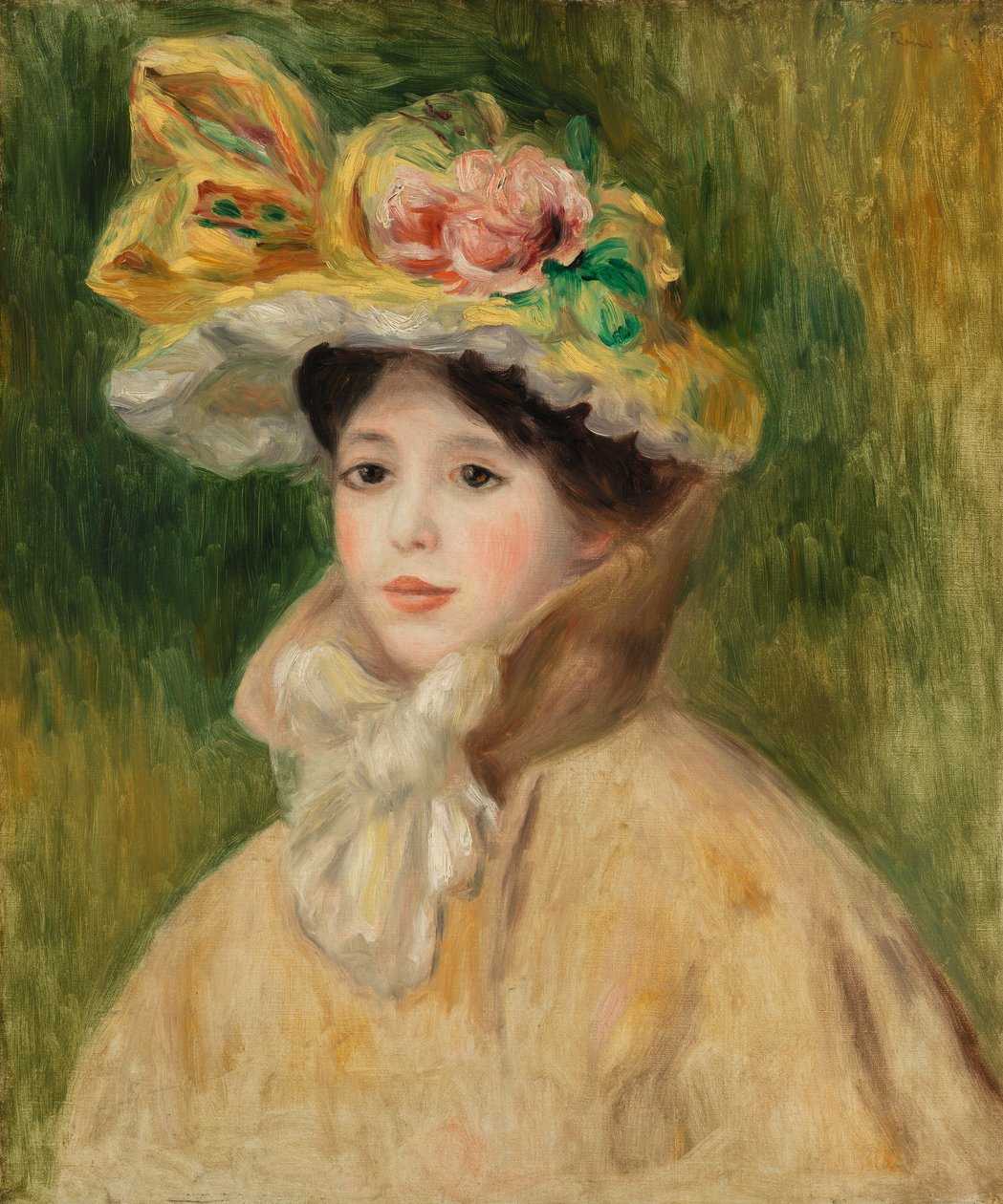 Woman with Capeline by Pierre Auguste Renoir