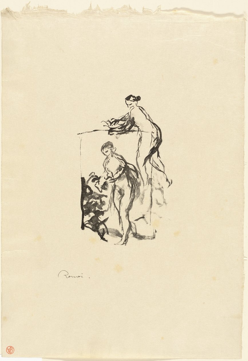 Woman with Grapevine, 3rd Variant by Pierre Auguste Renoir