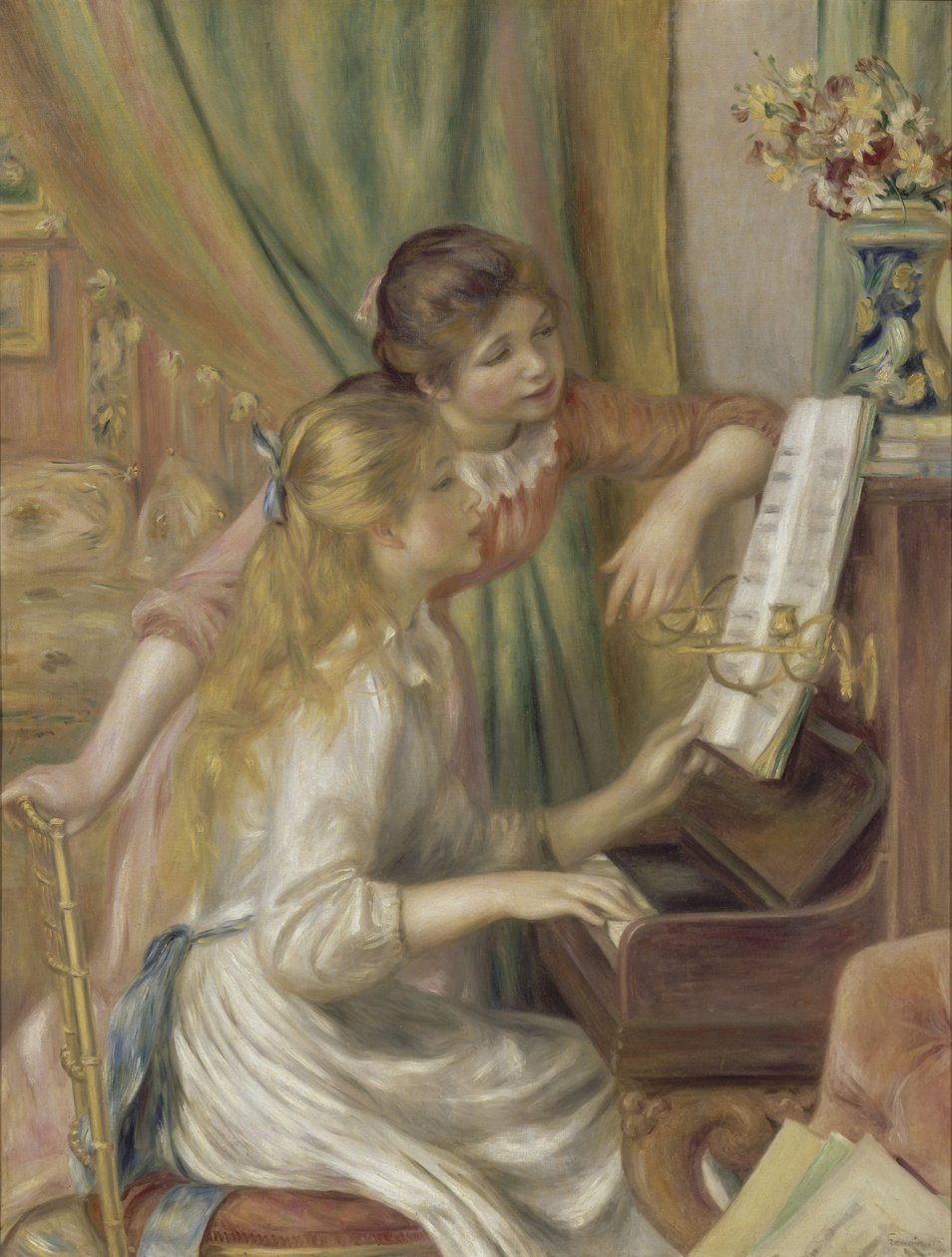 Young Girls at the Piano by Pierre Auguste Renoir