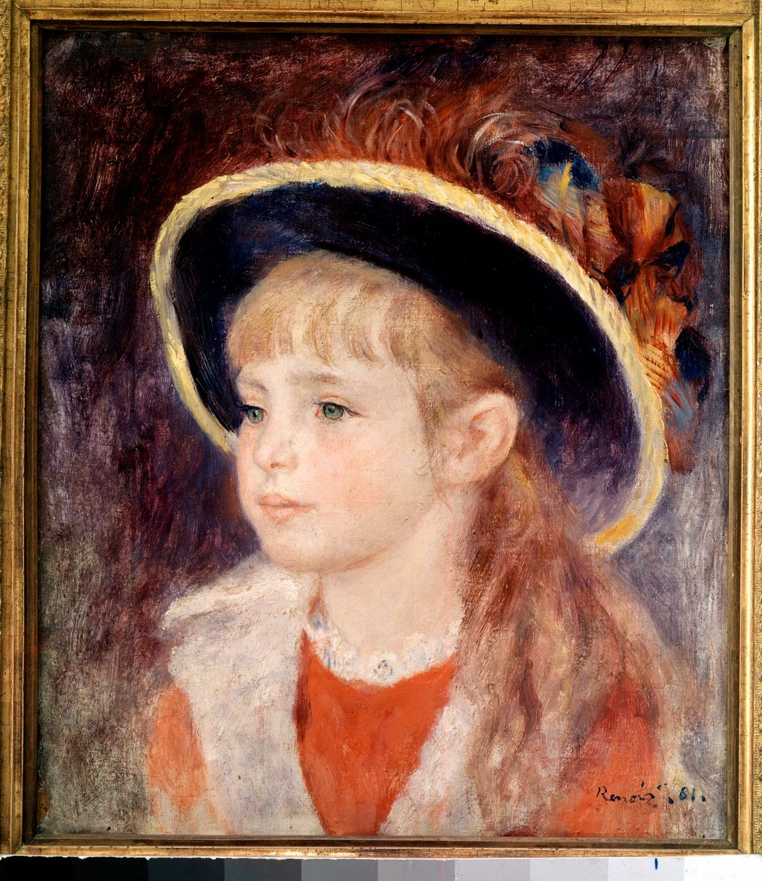 Young Girl with a Blue Hat: Portrait of Jeanne Henriot by Pierre Auguste Renoir