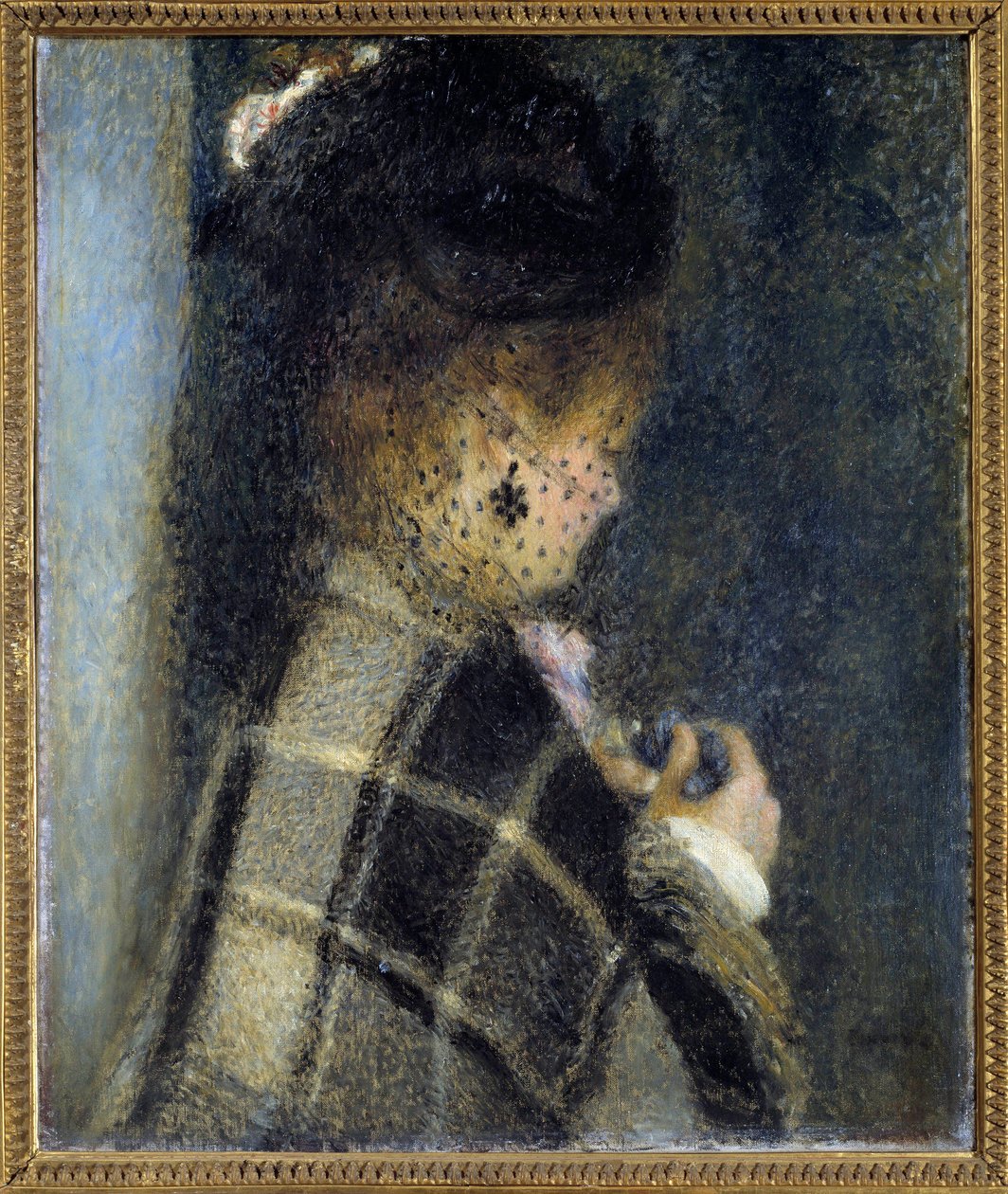 Young woman with a veil by Pierre Auguste Renoir