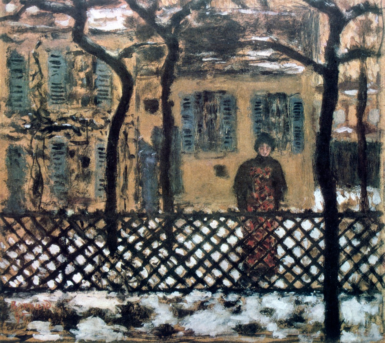 Behind the Fence by Pierre Bonnard