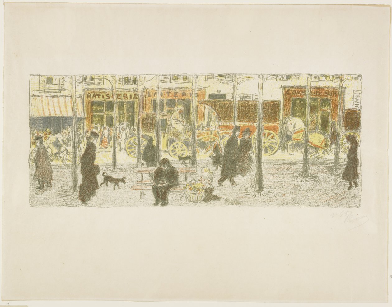 Boulevard by Pierre Bonnard