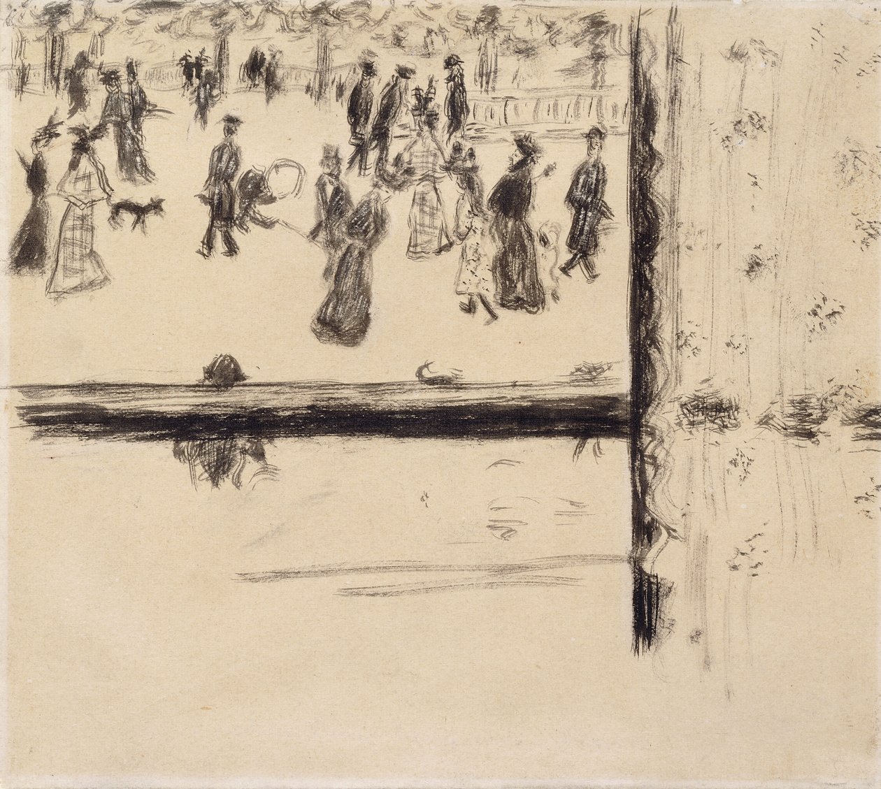 Boulevard des Batignolles, c.1896-8 by Pierre Bonnard