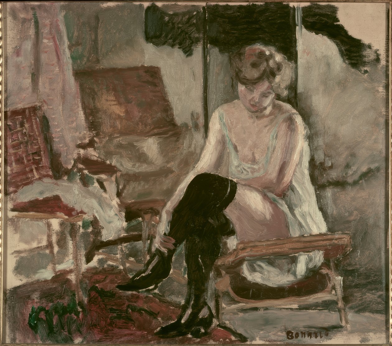 Study of a Young Woman on Her Chaise Longue by Pierre Bonnard