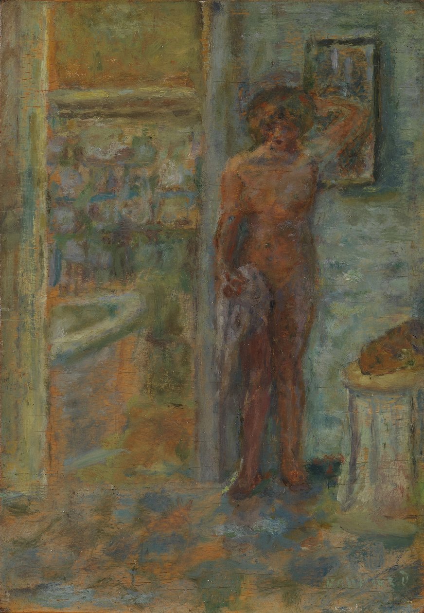 Female nude in an interior by Pierre Bonnard