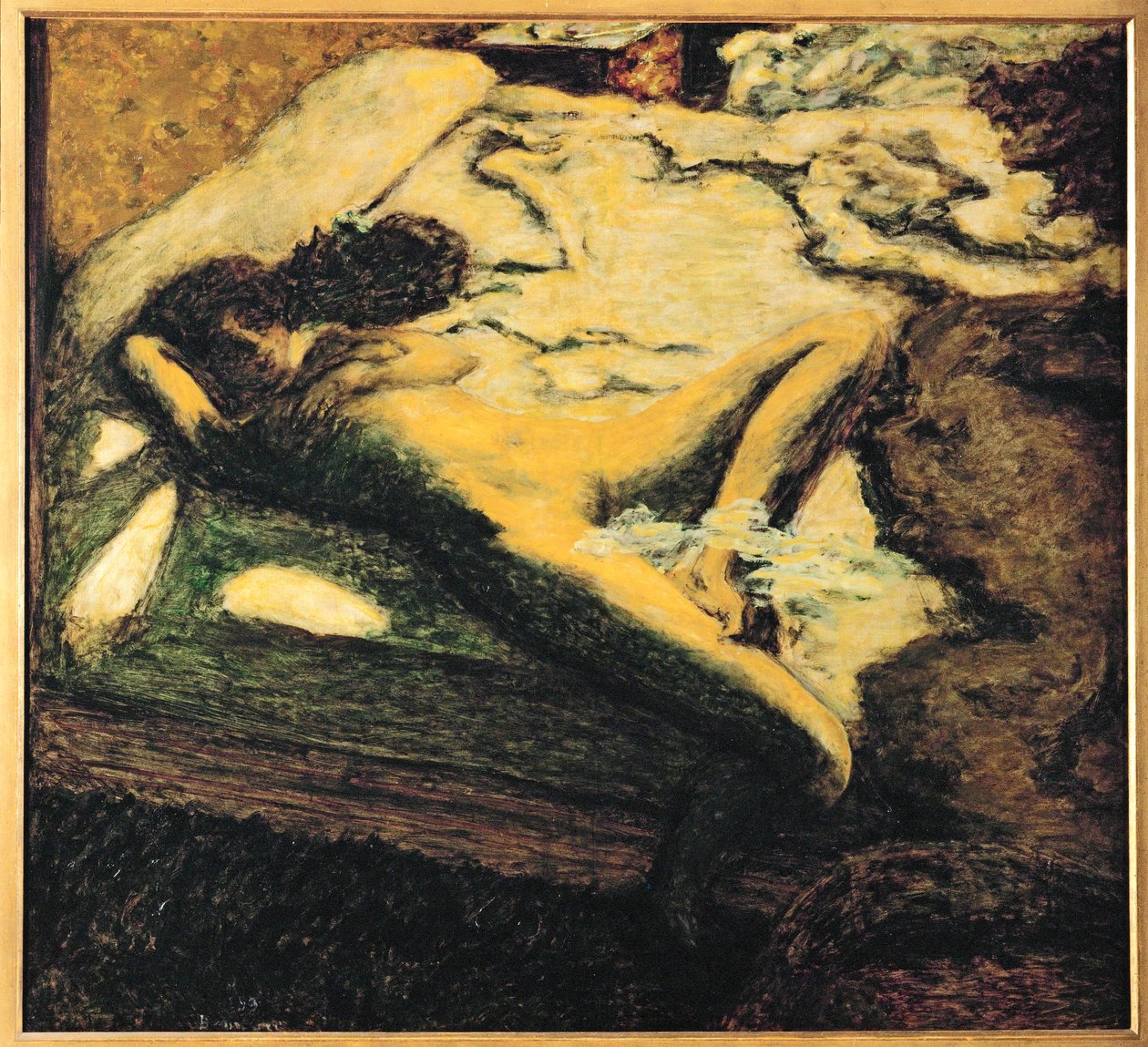 Woman Asleep on Her Bed by Pierre Bonnard