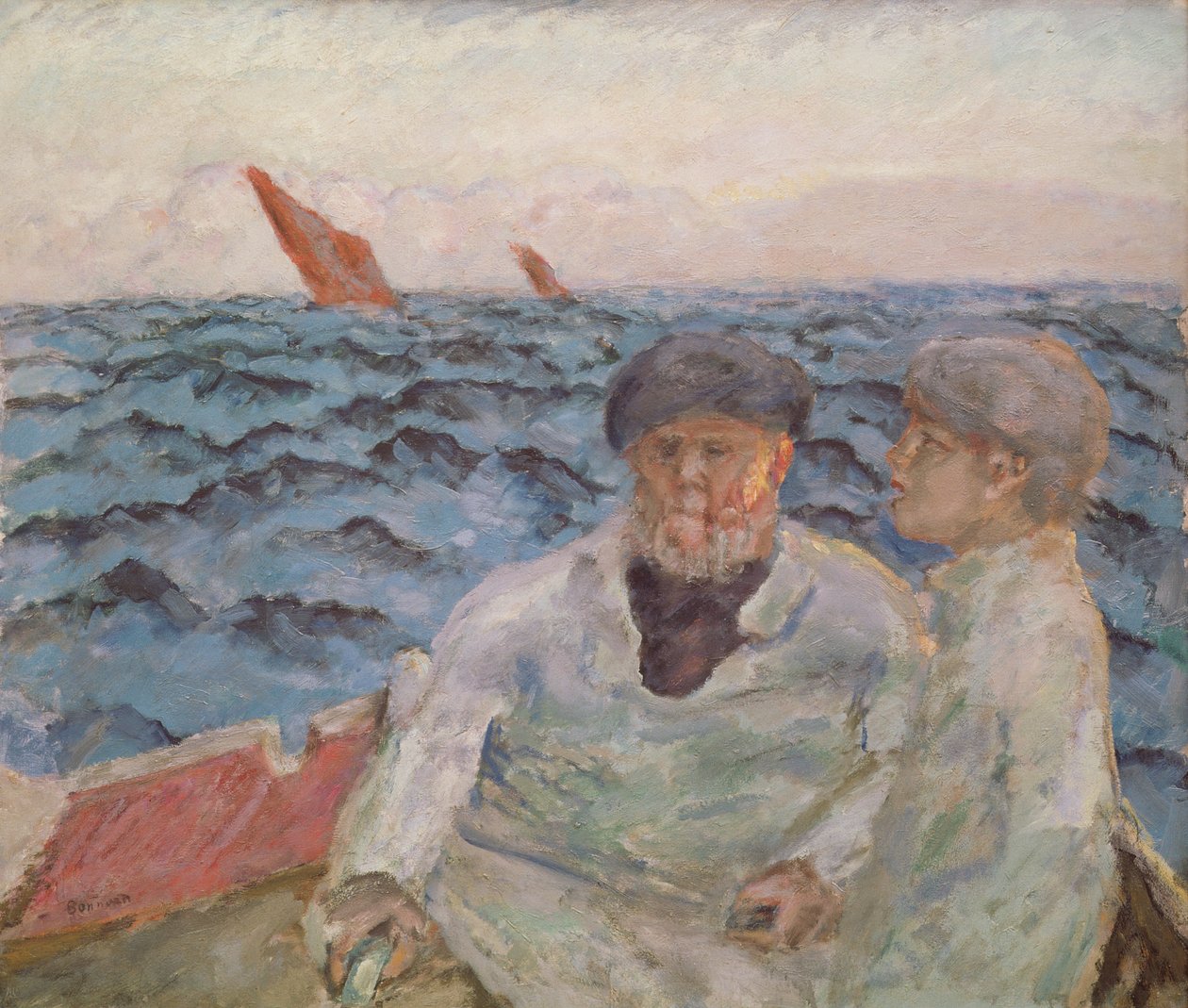 Fishermen in Brittany by Pierre Bonnard