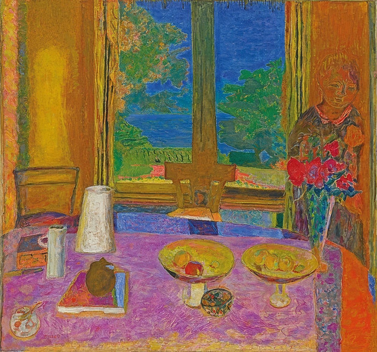 Large Dining Room Facing the Garden (Grande salle à manger sur le jardin). 1934-35 by Pierre Bonnard