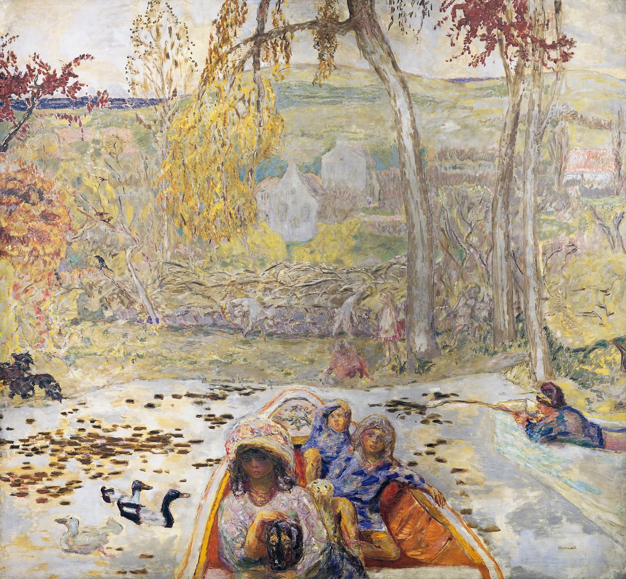 In a Boat by Pierre Bonnard