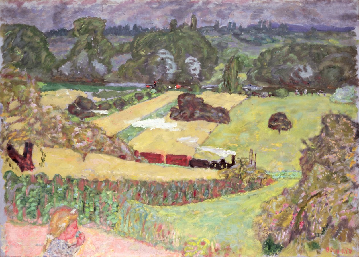 Landscape with Freight Train, 1909 by Pierre Bonnard
