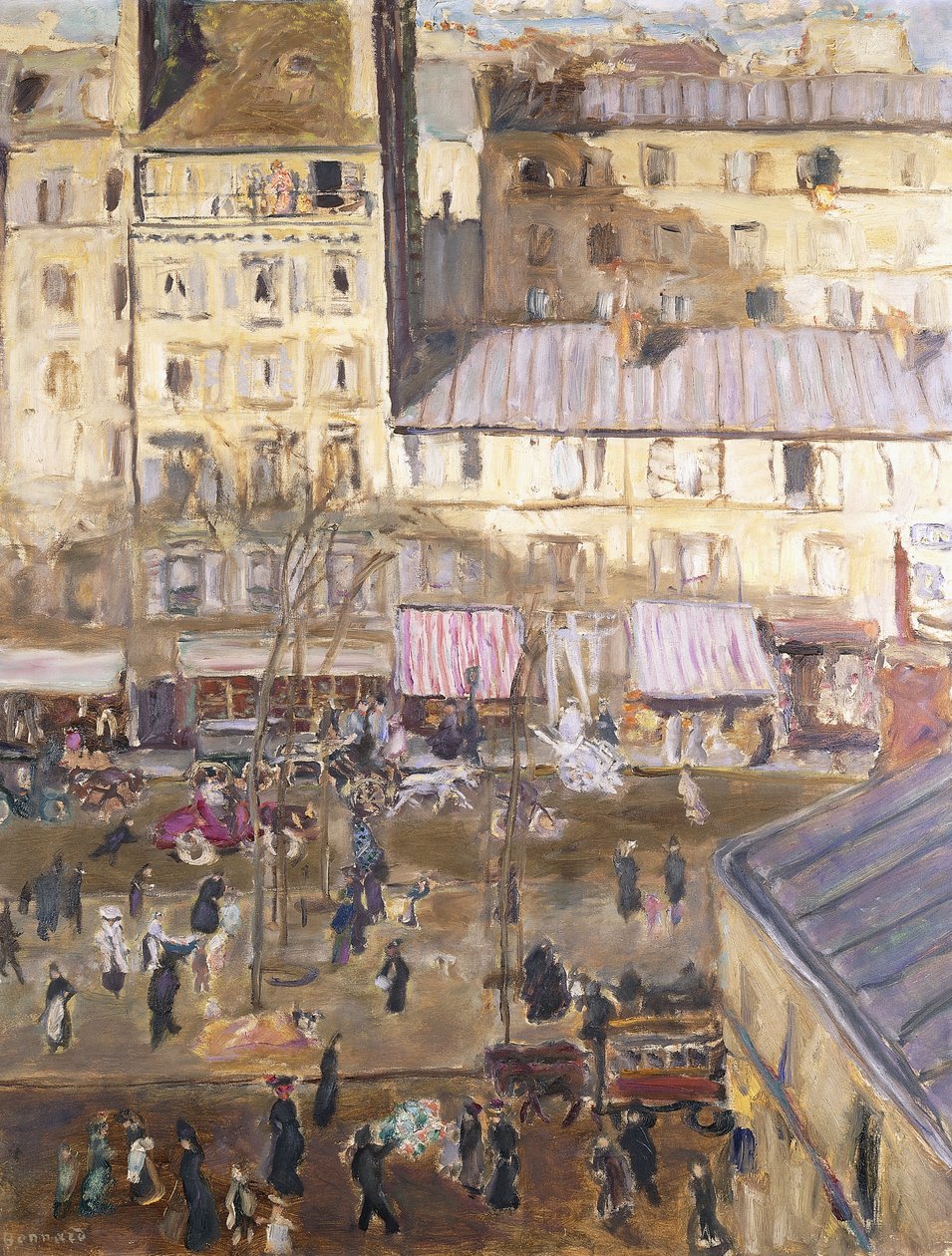 Le Boulevard Exterieur: Boulevard de Clichy et Angle de la rue de Douai, c.1904 by Pierre Bonnard