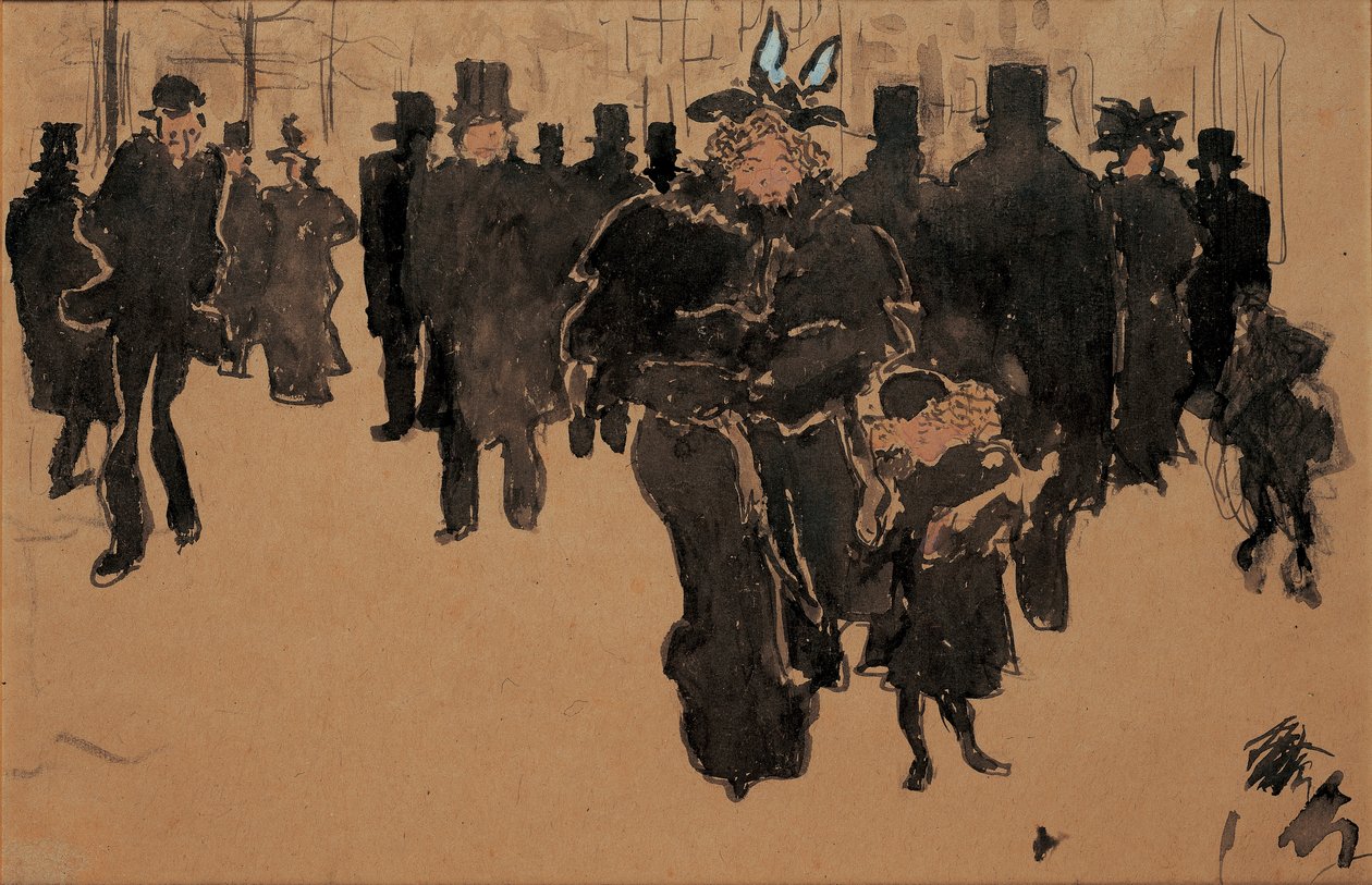 The Boulevard, c.1890 by Pierre Bonnard