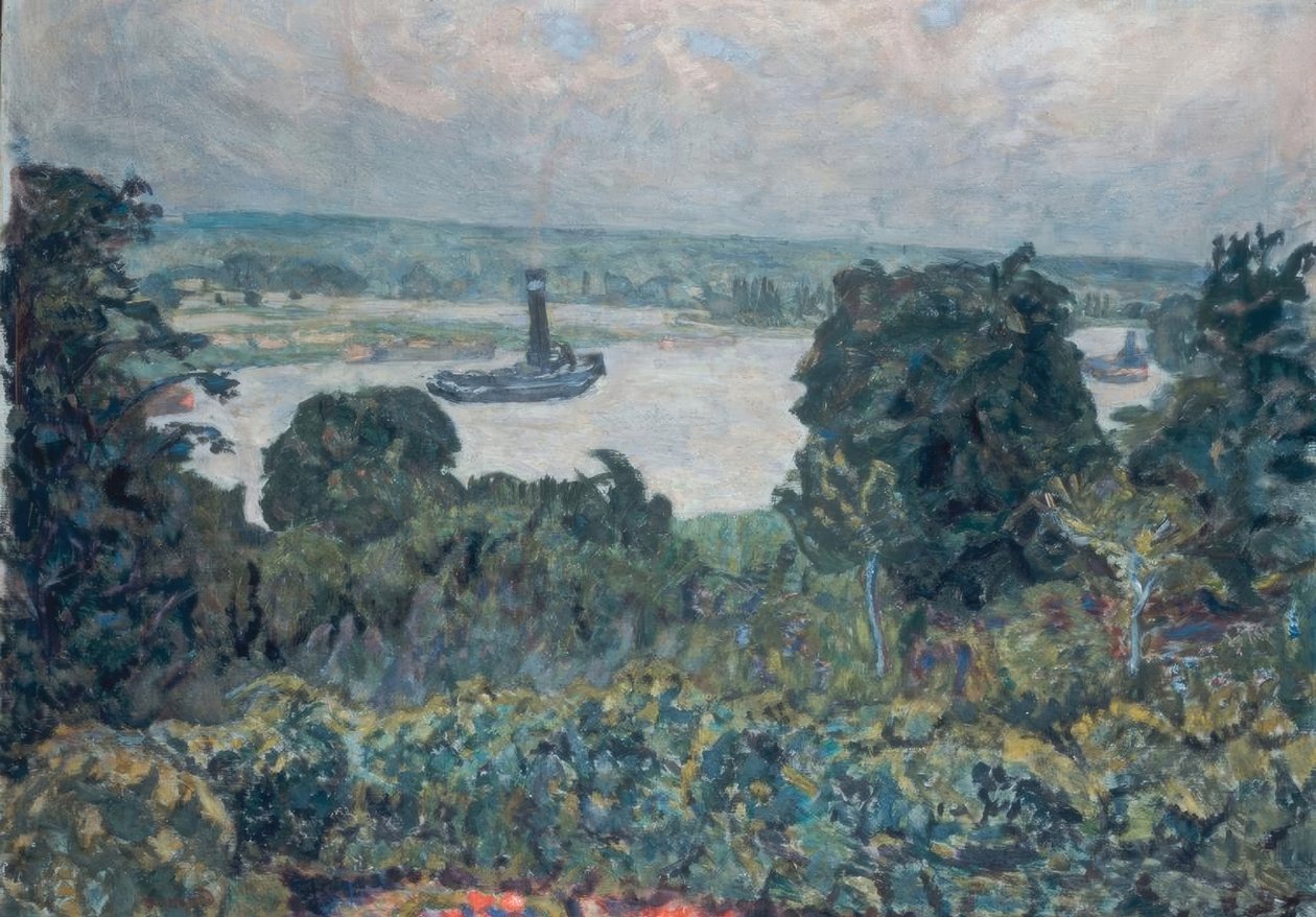 Tugboat on the Seine by Pierre Bonnard